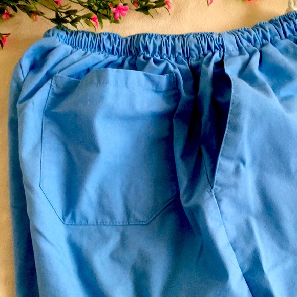 MOBB 5 Pocket Blue Scrub Pants With MOBB Tote Bag - Size Large - Picture 7 of 13
